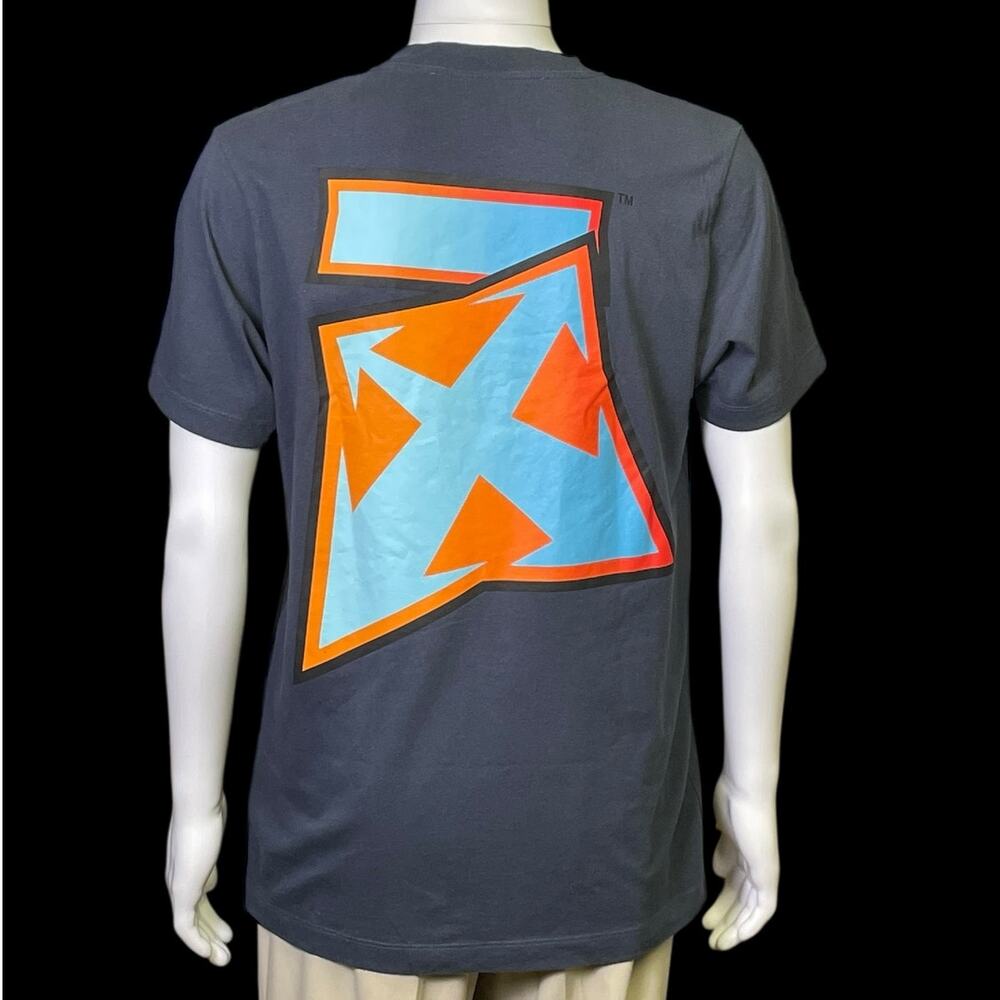 Archival Authentic Off-White Abloh SS22 Degrade Thunder Skate Arrows Shirt Large